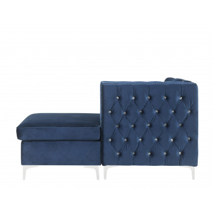 ACME Jaszira Modular Chaise - Blue Velvet