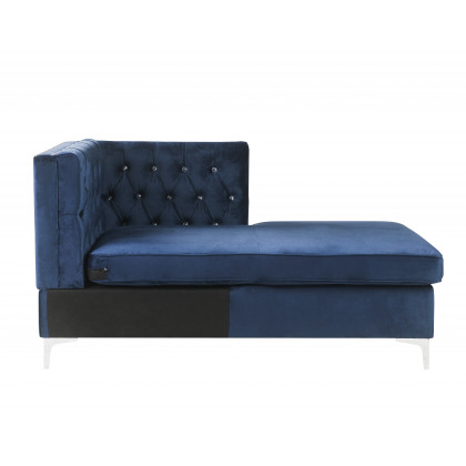 ACME Jaszira Modular Chaise - Blue Velvet