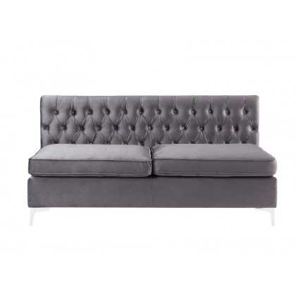 ACME Jaszira Modular Armless Sofa - Gray Velvet