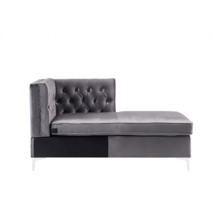 ACME Jaszira Modular Chaise - Gray Velvet