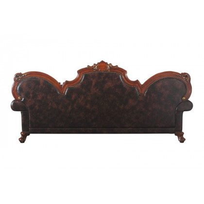 ACME Picardy Oversized Sofa with 5 Pillows - Antique Pearl