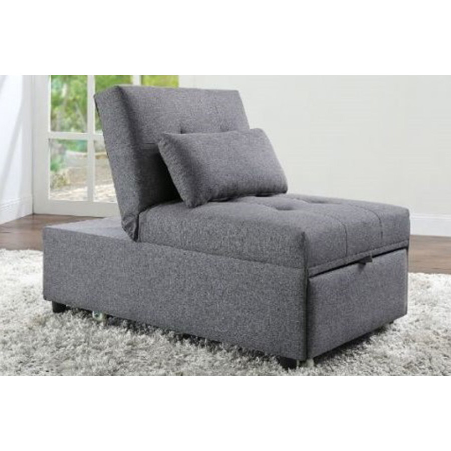 ACME Hidalgo Sofa Bed - Gray Fabric