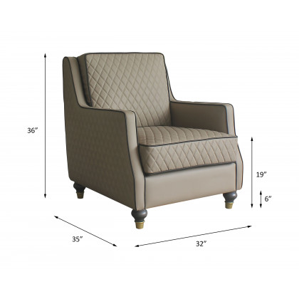 ACME - House Marchese Chair in Tan/Tobacco