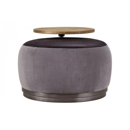 ACME - Decapree Ottoman in Antique Slate/Gray