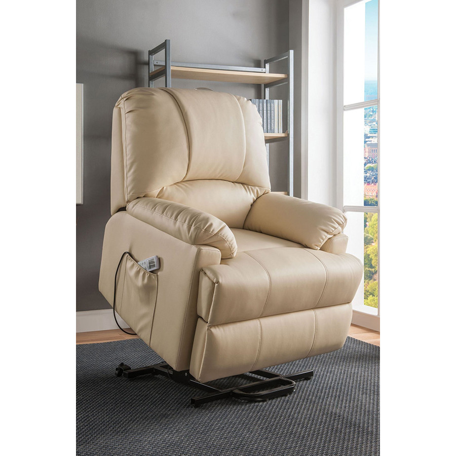 ACME - Ixora Power Lift and Massage Recliner