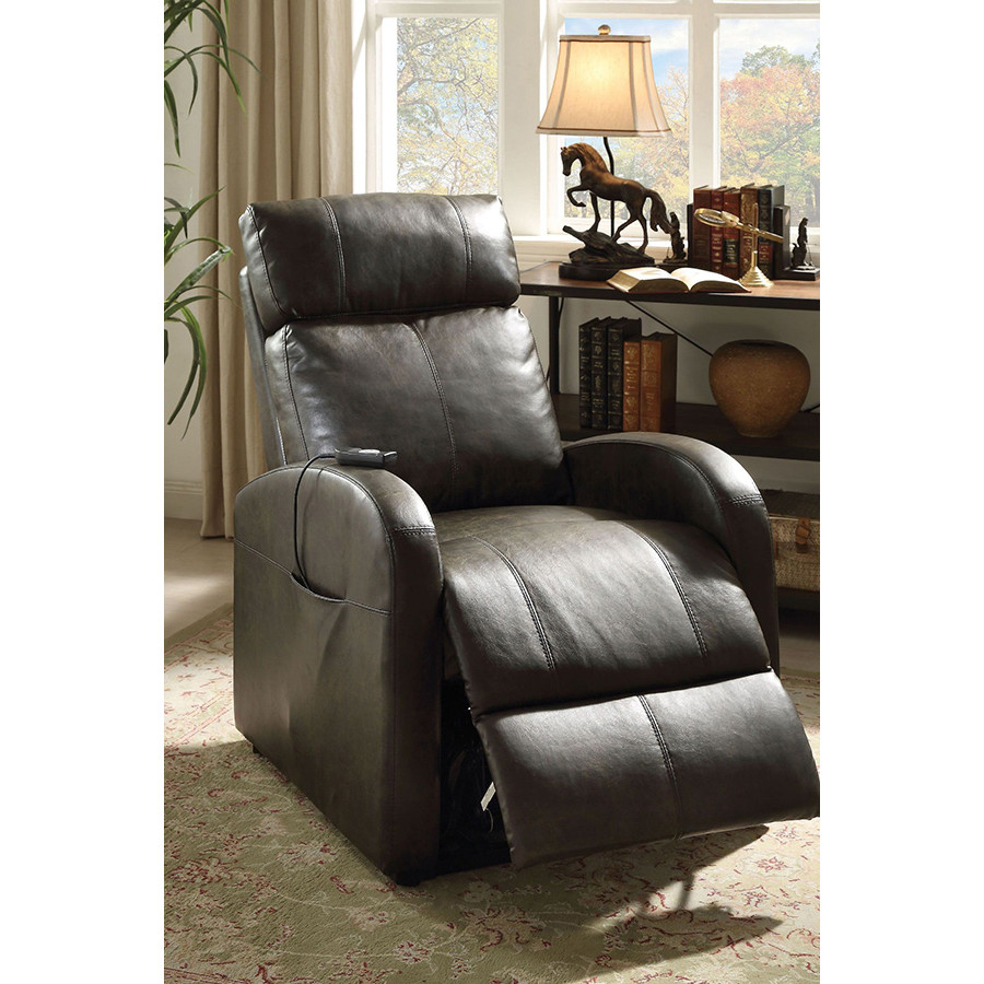 ACME Ricardo Recliner with Power Lift - Dark Gray