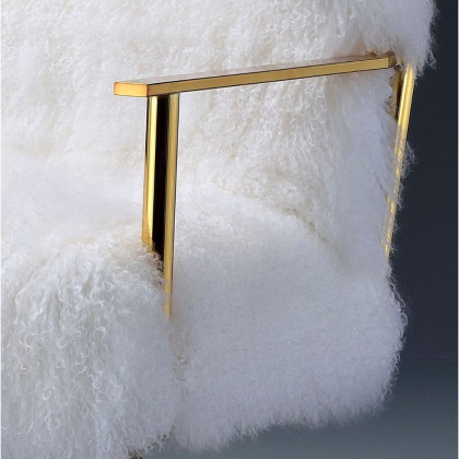 ACME - Bagley Accent Chair in Wool/Gold Brass
