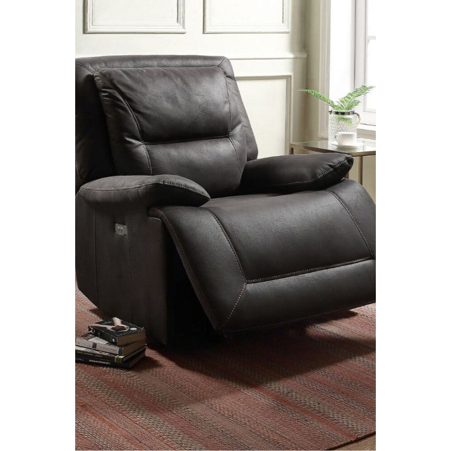 ACME - Neely Power Motion Glider Recliner in Charcoal