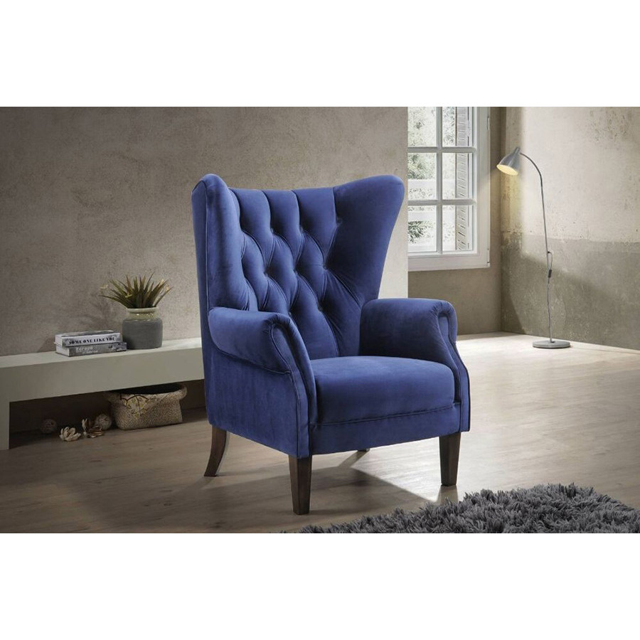 ACME Adonis Accent Chair - Navy Blue Velvet