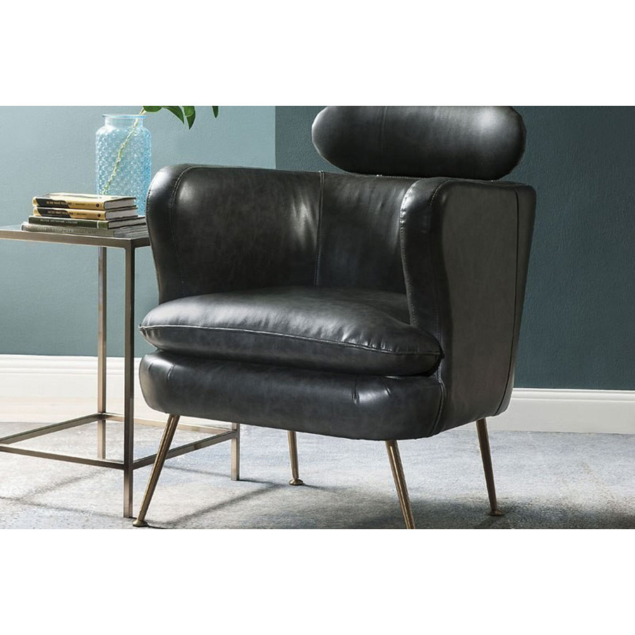 ACME - Phelan Accent Chair in Dark Gray