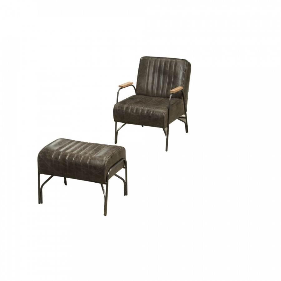 ACME - Sarahi Accent Chair in Distress Espresso