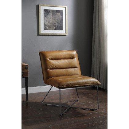 ACME - Balrog Accent Chair in Saddle Brown