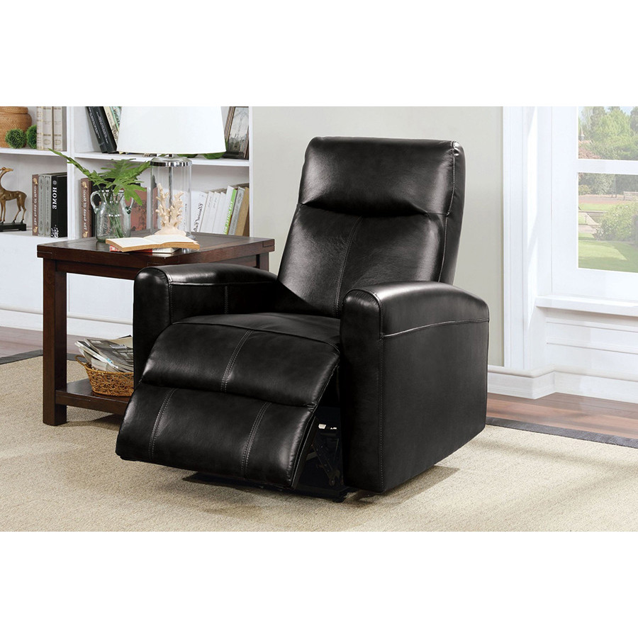 ACME - Blane Power Motion Recliner in Black Match