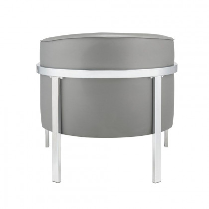 ACME - Tiarnan Accent Chair in Vintage Gray/Chrome