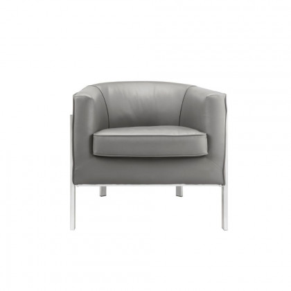 ACME - Tiarnan Accent Chair in Vintage Gray/Chrome
