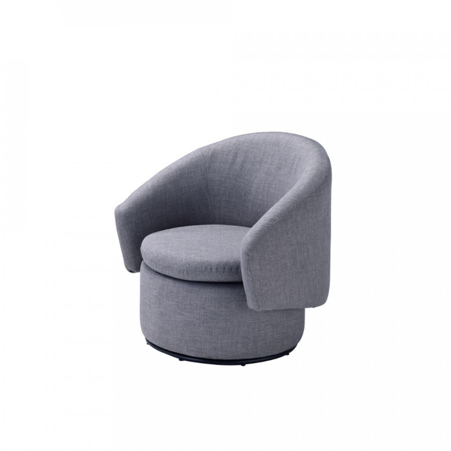 ACME - Joyner Accent Chair in Pebble Gray Linen
