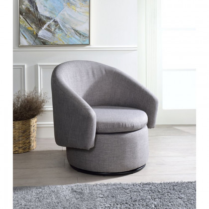 ACME - Joyner Accent Chair in Pebble Gray Linen