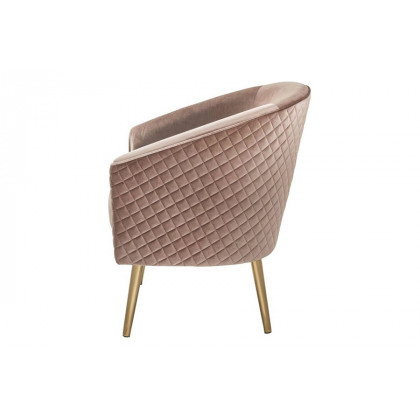 ACME Benny Accent Chair - Brown Velvet and Gold