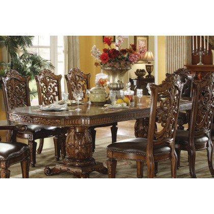 ACME - Vendome Double Pedestal Dining Table