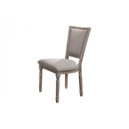 ACME - Gabrian Side Chair (Set-2) in Beige/Reclaimed Gray (60172)
