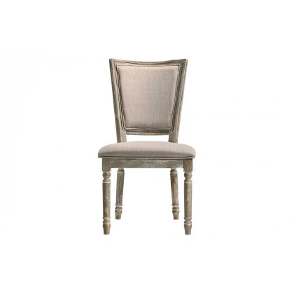 ACME - Gabrian Side Chair (Set-2) in Beige/Reclaimed Gray (60172)