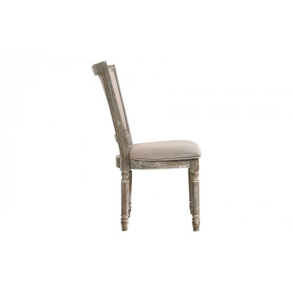 ACME - Gabrian Side Chair (Set-2) in Beige/Reclaimed Gray (60172)