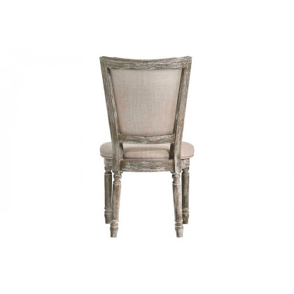 ACME - Gabrian Side Chair (Set-2) in Beige/Reclaimed Gray (60172)