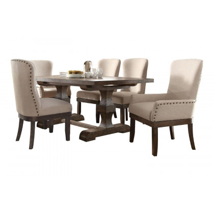 ACME Landon Side Chair Set of 2 - Beige Linen