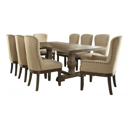 ACME Landon Side Chair Set of 2 - Beige Linen