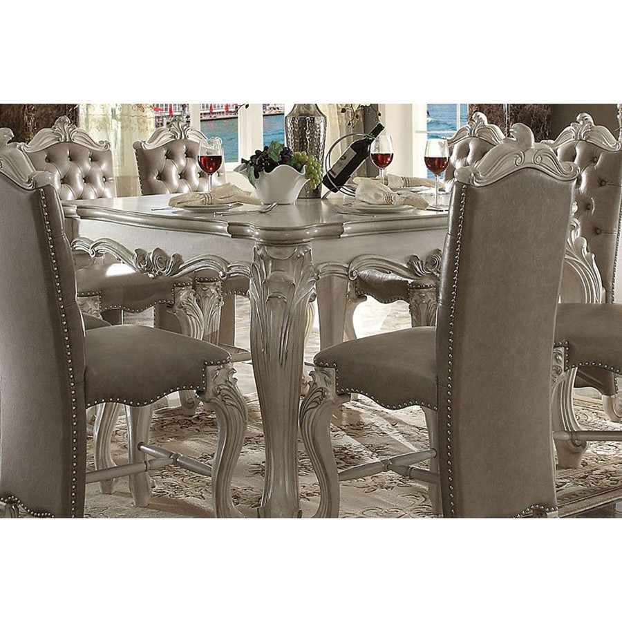 ACME Versailles Counter Height Table - Bone White
