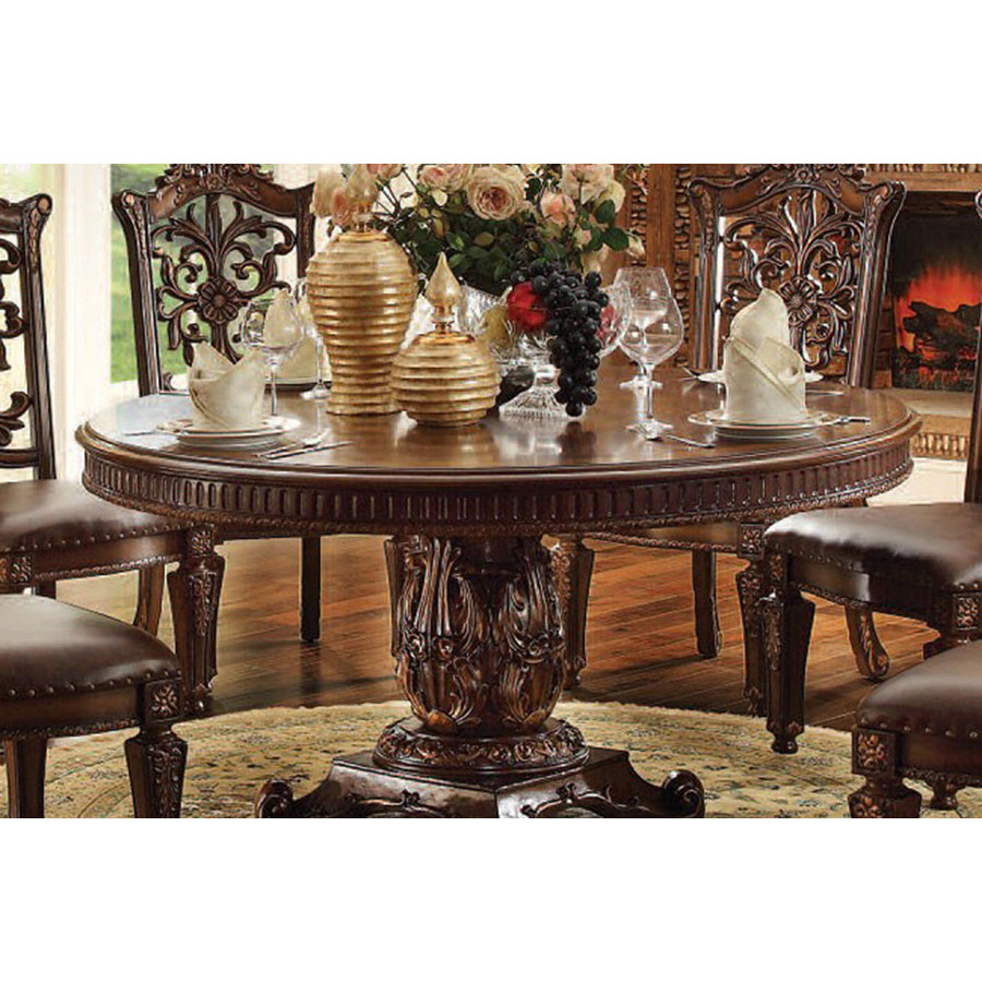 ACME - Vendome Round Dining Table in Cherry