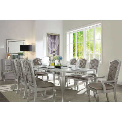 ACME - Francesca Dining Table in Champagne