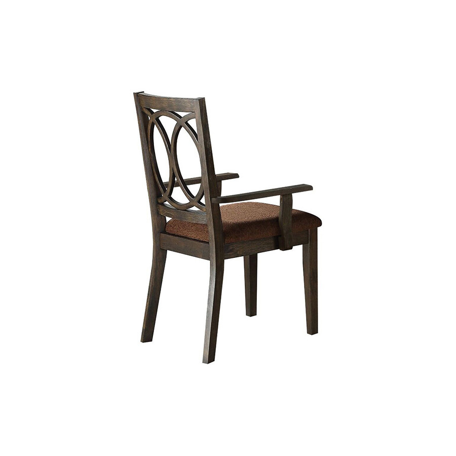 ACME - Jameson Arm Chair (Set-2) in Brown/Espresso