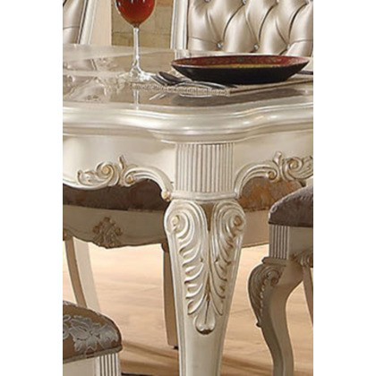 ACME Chantelle Leg Dining Table - Pearl White