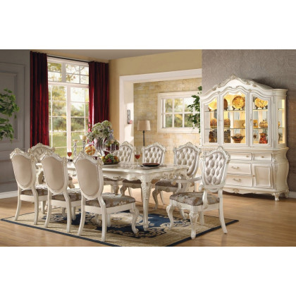 ACME Chantelle Side Chair (Set-2) - Rose Gold/Pearl White