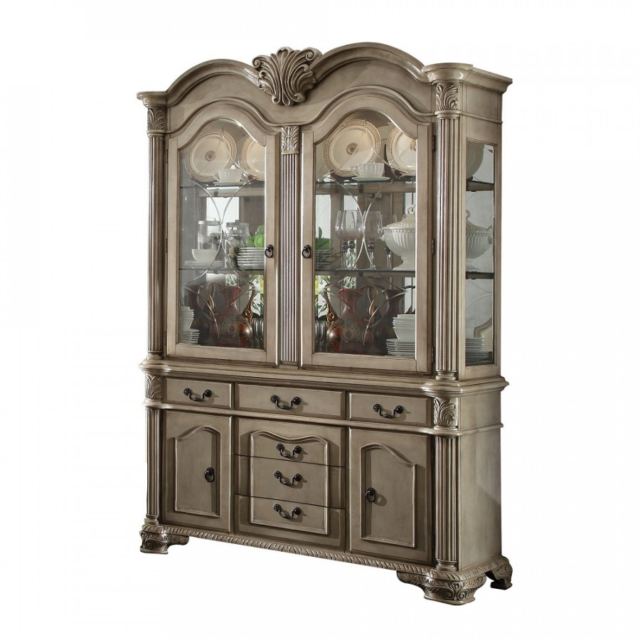 ACME Chateau De Ville Buffet & Hutch - Antique White