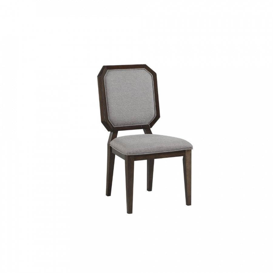 ACME - Selma Side Chair (2Pc) in Gray Tobacco