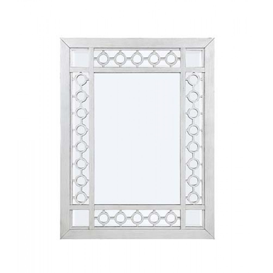 ACME Varian Mirror - Mirrored/Antique Platinum