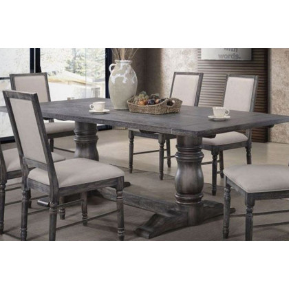 ACME - Leventis Weathered Dining Table