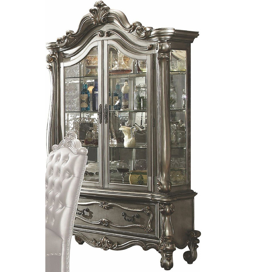 ACME - Versailles Curio in Antique Platinum