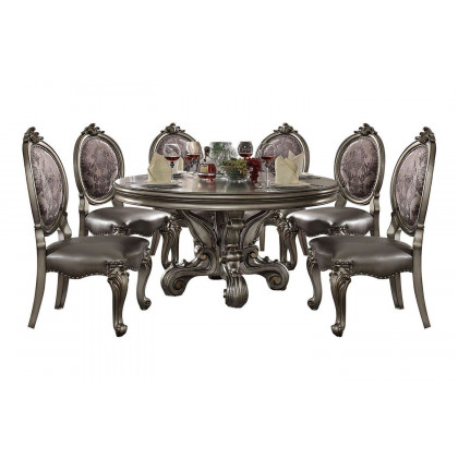 ACME - Versailles Dining Table in Antique Platinum