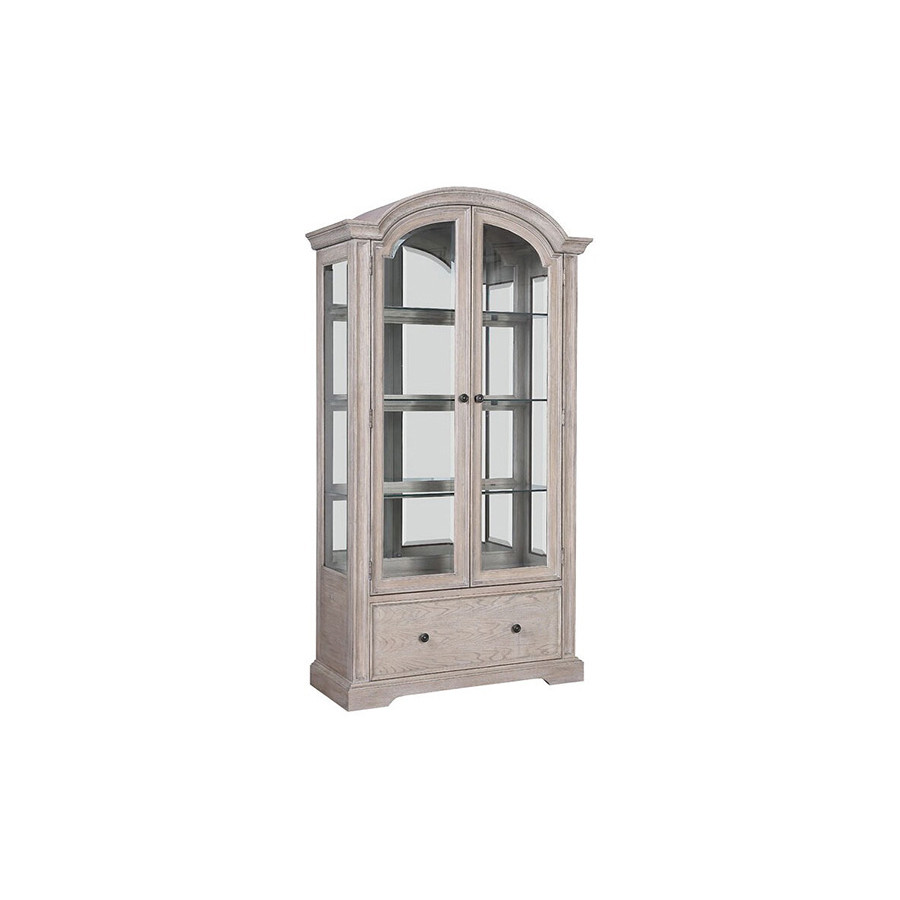 ACME - Wynsor Curio Cabinet in Antique White