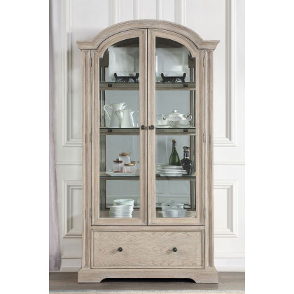 ACME - Wynsor Curio Cabinet in Antique White