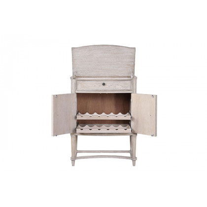 ACME - Wynsor Wine Cabinet in Antique White