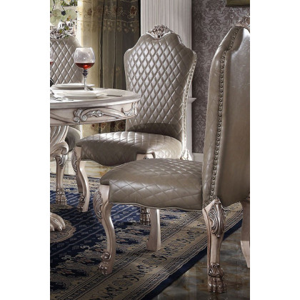ACME - Dresden Side Chair (Set-2) in Vintage Bone White