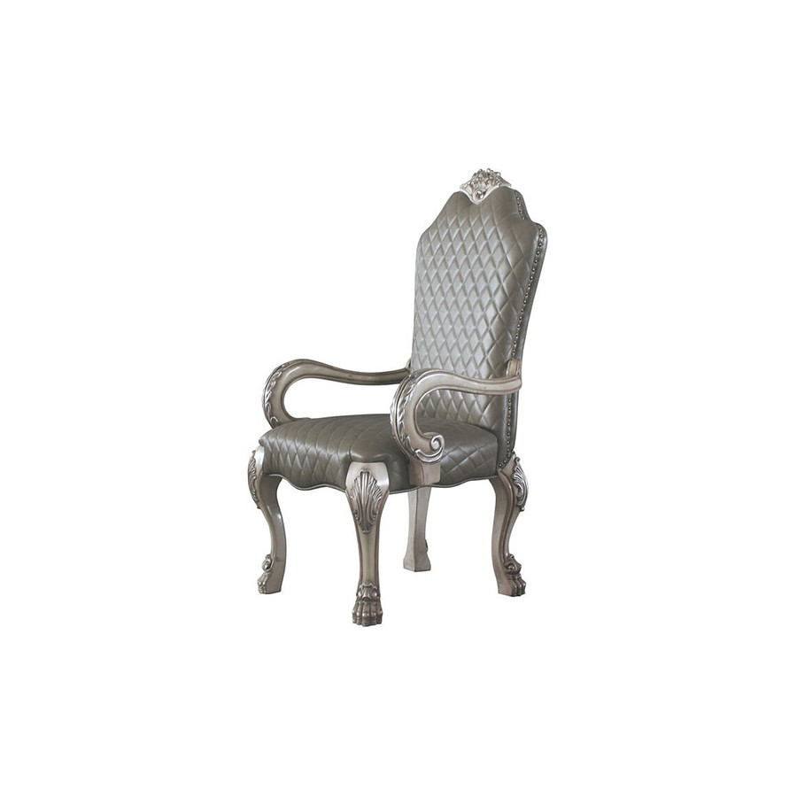 ACME - Dresden Arm Chair (Set-2) in Vintage Bone White