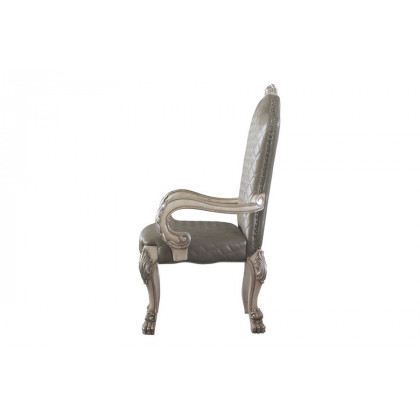 ACME - Dresden Arm Chair (Set-2) in Vintage Bone White