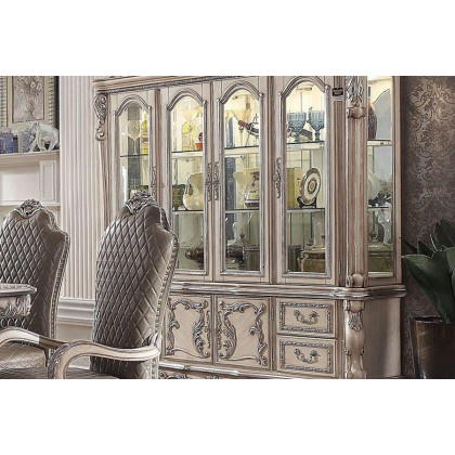 ACME Dresden Buffet & Hutch - Vintage Bone White