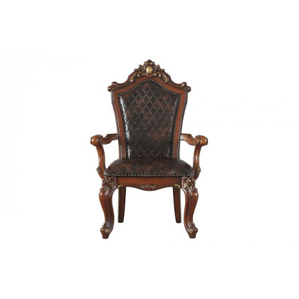 ACME Picardy Arm Chair Set of 2 - Cherry Oak