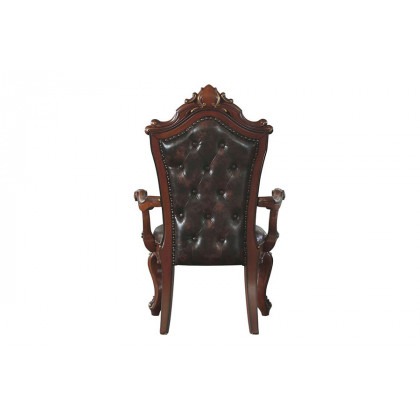 ACME Picardy Arm Chair Set of 2 - Cherry Oak